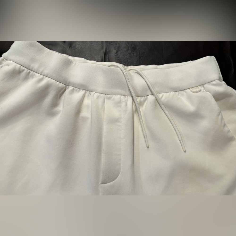 Nike Mens Dry Fit White Drawstring Joggers Sweatpants Large